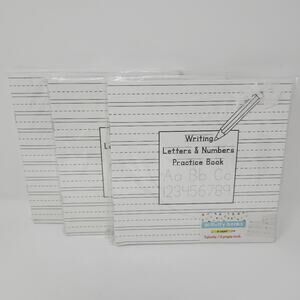 Writing Letters and Numbers Practice Activity Books